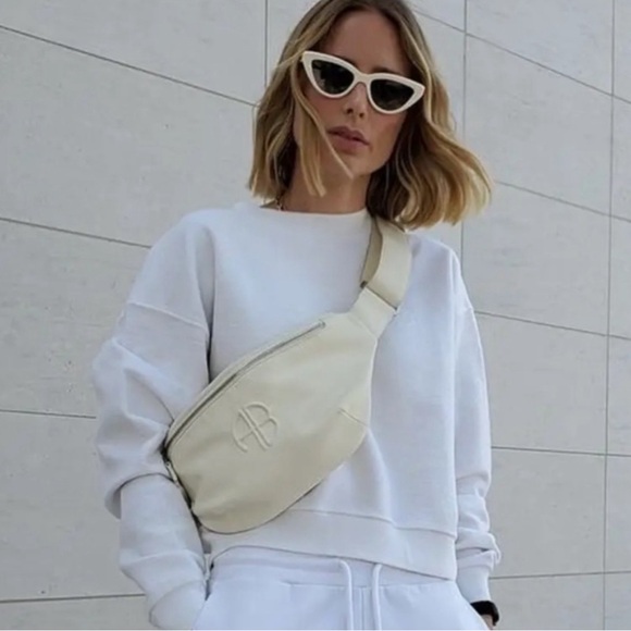 Anine Bing Tops - Anine Bing Reed Sweatshirt white 100% cotton